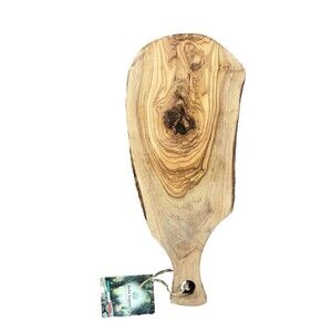 Arte Legno Solid Olive Wood Cheese Cutting Board/Serving Board Italy NWT
